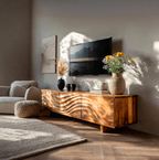 Meuble TV contemporain avec tiroirs de rangement pour salon RTTHTTTVC048
