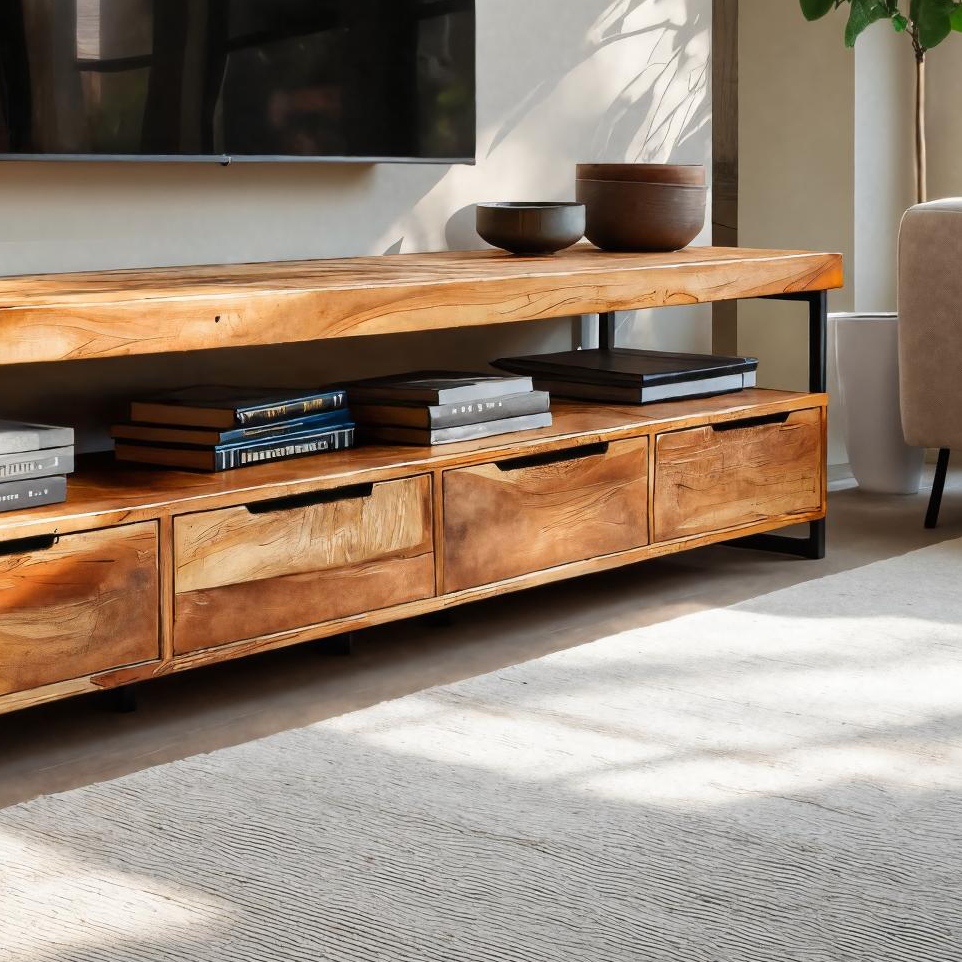 Meuble TV élégant au design fonctionnel pour équipement multimédia RTTHTTTVC052