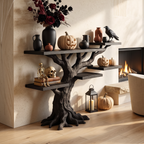 Table d'appoint minimaliste en forme d'arbre torsadé pour une ambiance d'Halloween ensorcelante SILDTTNCS154