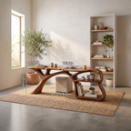 Bureau informatique minimaliste à étagère ouverte pour chambre ou bureau SILDTTNDE043