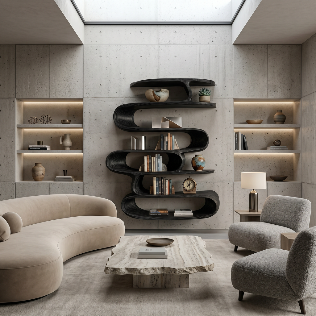 Étagère murale élégante pour décoration intérieure moderne RTTHTTWMS001