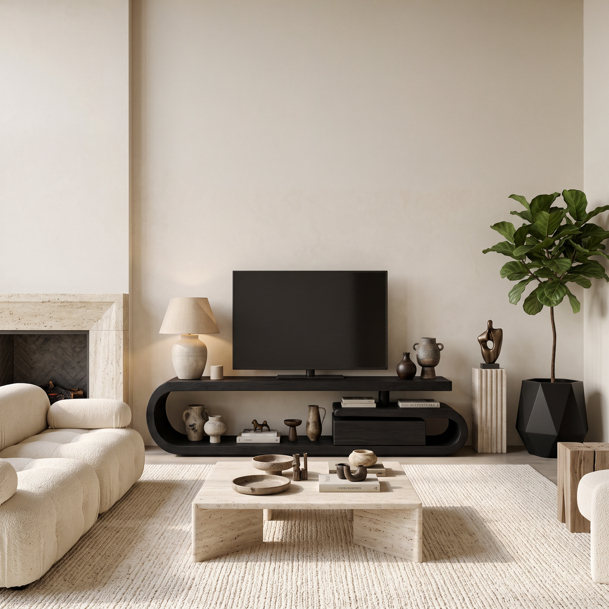 Meuble TV artisanal pour salon RTTHTTTVC034