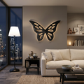 Décoration murale papillon artistique en bois pour chambre ou salon RTTHTTWA154