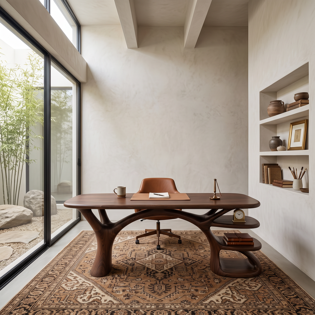 Bureau d'étude de forme organique moderne pour chambre à coucher SILDTTNDE045