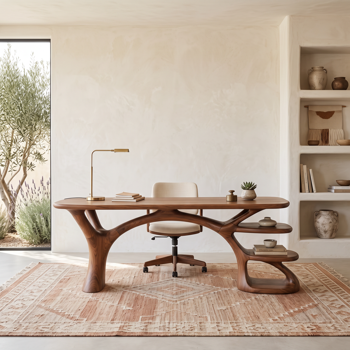 Bureau d'étude de forme organique moderne pour chambre à coucher SILDTTNDE045