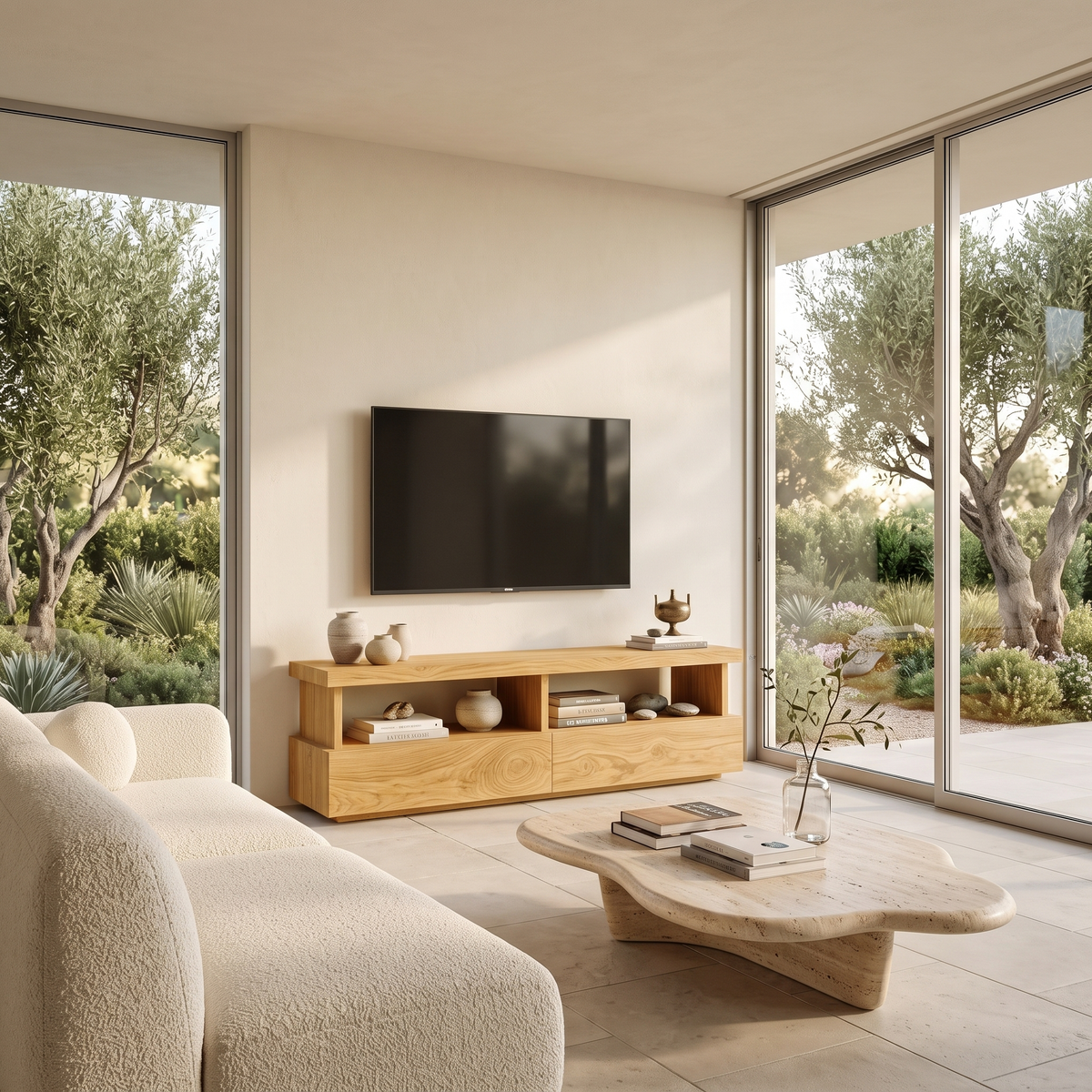Meuble TV minimaliste au design fonctionnel pour salon RTTHTTTVC044