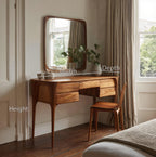 Coiffeuse moderne en bois avec tiroirs pour chambre à coucher SITHHNVAN004
