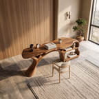 Bureau informatique minimaliste à étagère ouverte pour chambre ou bureau SILDTTNDE043