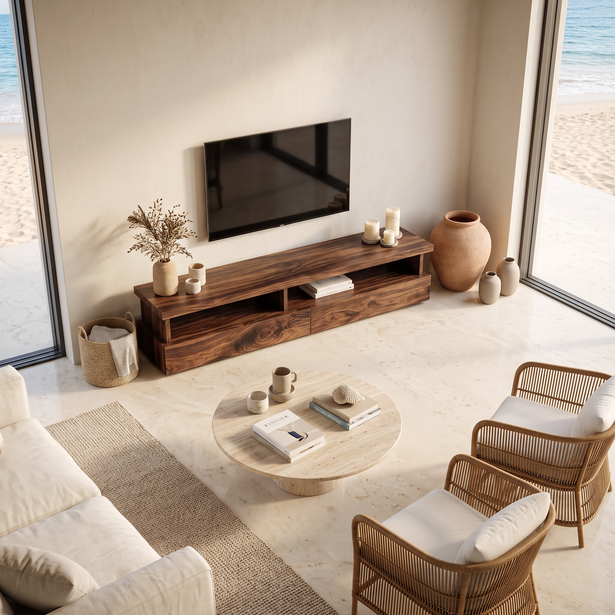 Meuble TV minimaliste au design fonctionnel pour salon RTTHTTTVC044