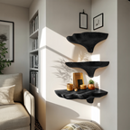 Étagère champignon en bois faite à la main pour entrée et décoration de meubles SILDTTNCMS020