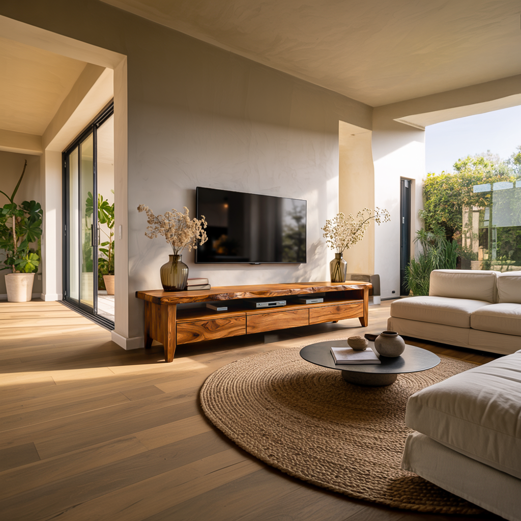 Meuble TV en bois style milieu du siècle pour salon RTTHTTTVC075