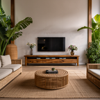Meuble TV en bois style milieu du siècle pour salon RTTHTTTVC075