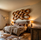Décoration murale en bois organique pour intérieur minimaliste RTTHTTWA102