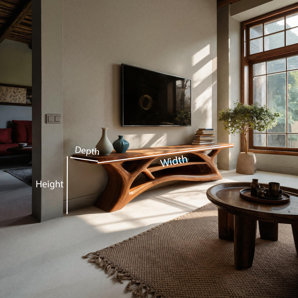 Meuble TV moderne à étagères multiples pour décoration de salon RTTHTTTVC057