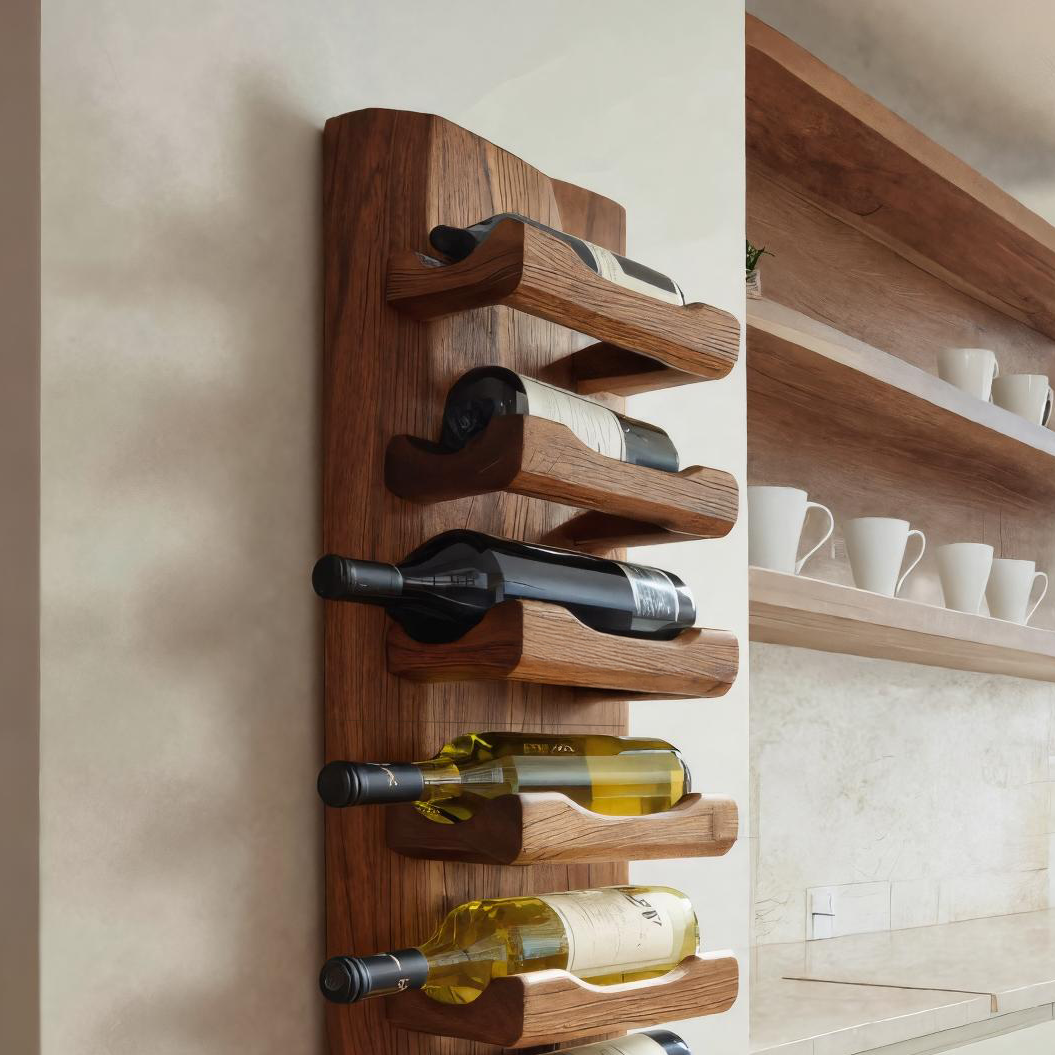 Casier à vin mural moderne pour décoration intérieure minimaliste RTTHTTWH002